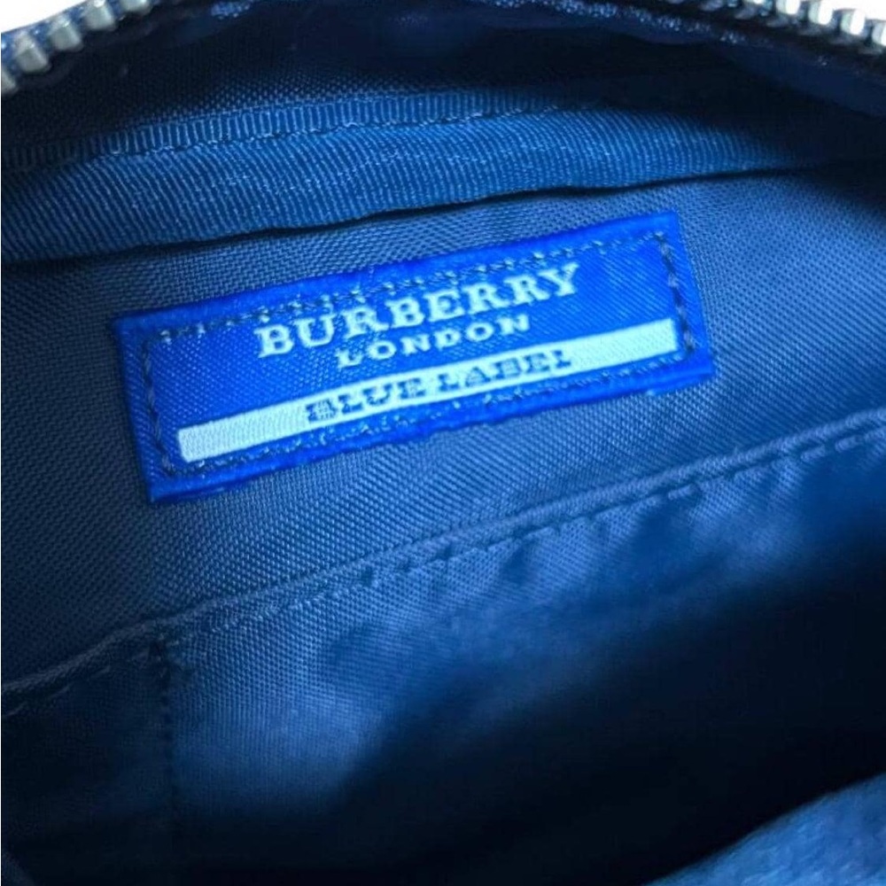 Authentic BURBERRY Blue Label Denim Messenger Bag Vintage - Picture 7 of 8